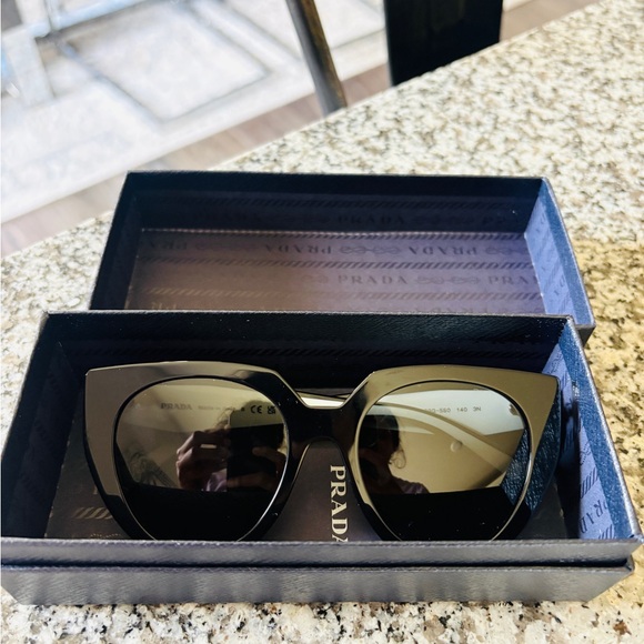 Prada Black Oversized Sunglasses main image 4
